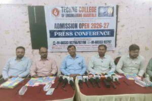Principal Dr Dibakar Deb announcing Techno College Agartala Admission 2026-27 in Agartala