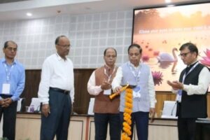 Tripura Chief Secretary Jitendra Kumar Sinha inaugurating Tech Saksham digital governance workshop at Pragya Bhavan in Agartala