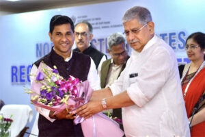 Tripura ARDD Minister Sudhangshu Das  batted for 90:10 fund allocation for the NE in the review meeting in Aizawl