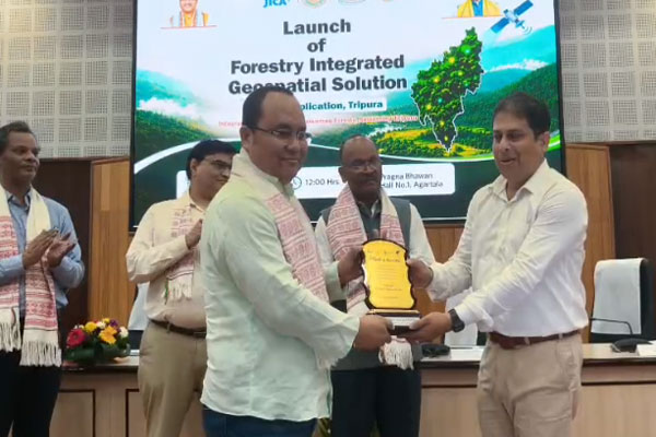 Tripura Forest Minister Animesh Debbarma launched FIGS digital platform at Pragna Bhawan for modern forest governance