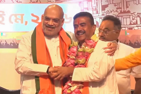 HM Amit Shah names Suvendu Adhikari new West Bengal CM in Kolkata