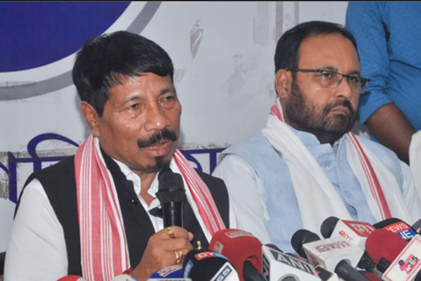 Assam Minister Atul Bora discussing Assam Arunachal Pradesh border dispute resolution and inter-state talks in Guwahati