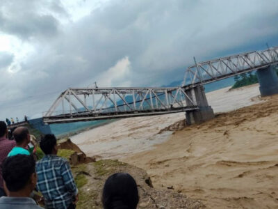 Assam Floods: River Erosion Damages Railway Bridge in Dhemaji, Simen River Threatens Connectivity