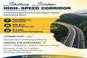 Infographic used by Assam Chief Minister Himanta Biswa Sarma in his X post highlights the state’s expressway and high-speed corridor connectivity vision.