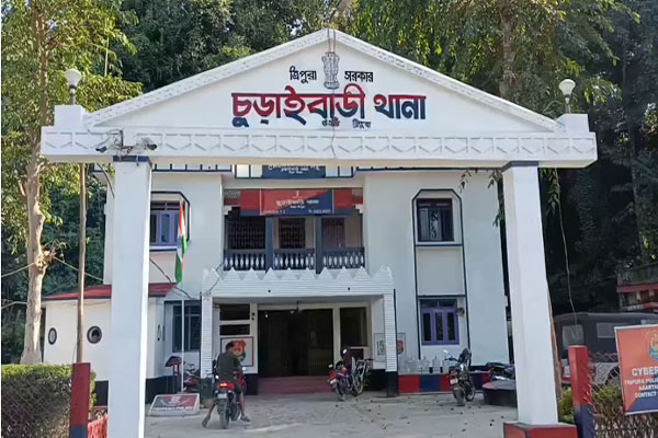 Laxminagar villagers under the Churaibari PS in North Tripura raise voice against an alleged human trafficking accused person