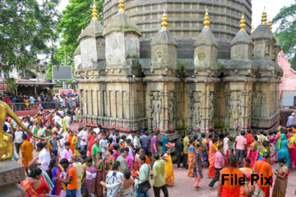 Devotees gathered at Kamakhya Temple in Nilachal Hills Guwahati after Ambubachi Mela 2026 ends and shrine reopens today