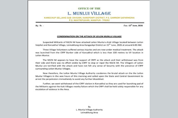 Kuki slams MP remarks