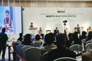 Mizoram Chief Minister Lalduhoma highlighting healthcare transformation and other development through Externally Aided Projects (EAPs) in Aizawl