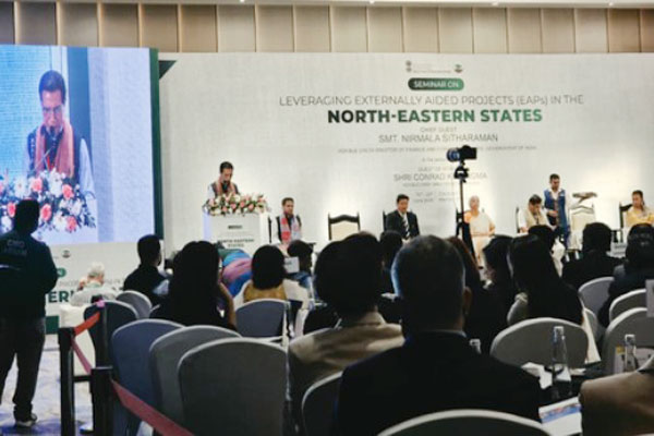 Mizoram Chief Minister Lalduhoma highlighting healthcare transformation and other development through Externally Aided Projects (EAPs) in Aizawl