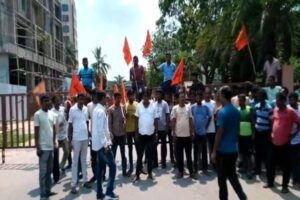Nagerjala Motor Stand in Agartala after transport workers clash highlights organizational tensions in BJP. 