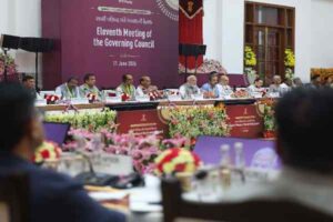 Prime Minister Narendra Modi addressing NITI Aayog Governing Council meeting today in New Delhi. Tripura CM Dr Manik Saha also attended the meeting.