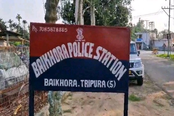 Minister Shukla Charan Noatia inspected the proposed site for the Rs 60.84 crore Baikhora Police Station project in South Tripura