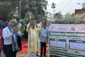 Tripura Agriculture Minister Ratan Lal Nath flagged off Queen pineapple consignment for Delhi amid rising organic exports