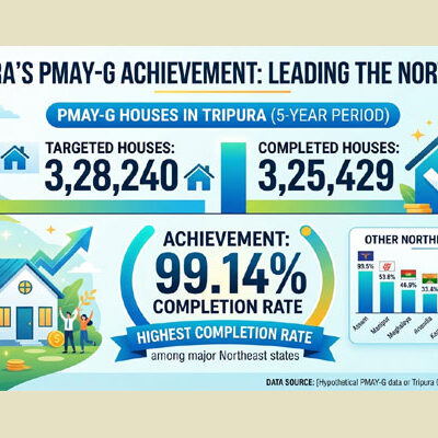 PMAY-G: Tripura Completes 3.25 Lakh Rural Houses, Leads Northeast