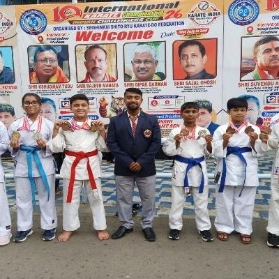 Karate Team From Tripura Bags 14 Medals at International Championship in Kolkata
