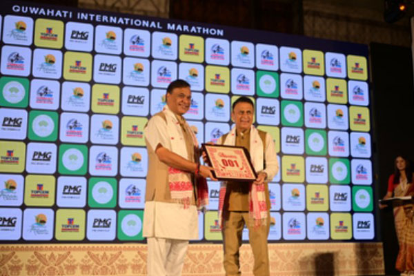 Himanta and Gavaskar unveil Guwahati International Marathon
