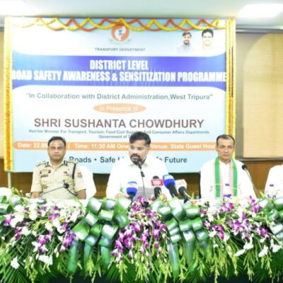 Tripura Minister Urges Mass Road Safety Awareness to Prevent Accidents