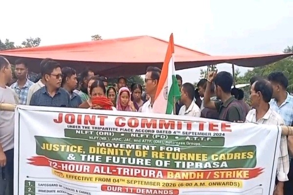 72- hour road and rail blockade in Tripura