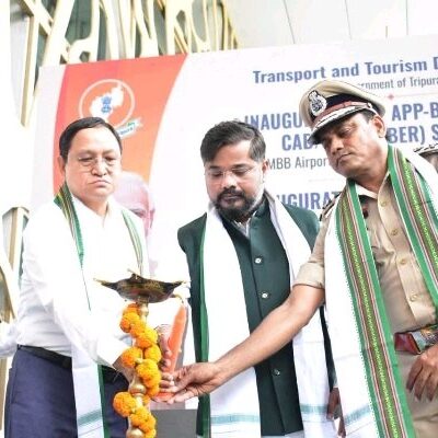 Tripura Connects Airport, Railway Stations to Uber Cab Network