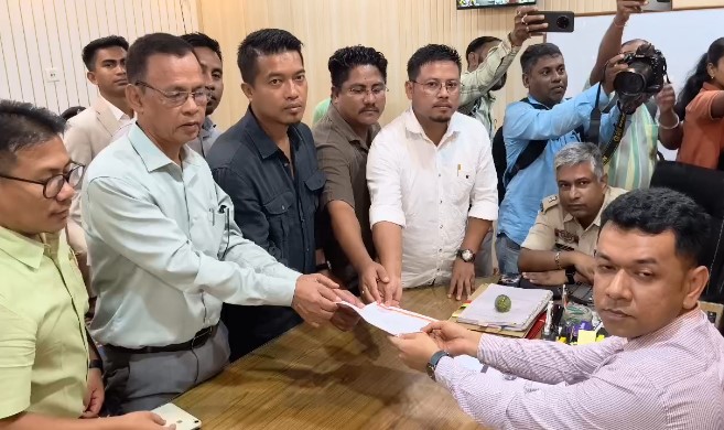 Tipra Motha Deputation VC poll station firing Gomati District