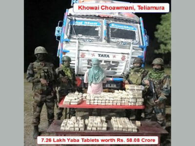 Twin Meth Seizures in Tripura: 12.26 Lakh Yaba Tablets Worth Rs 98 Crore recovered