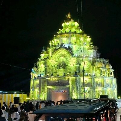 ‘Apanjan Club Unveils Shiva’s Heavenly Abode’ Pandal in Dharmanagar