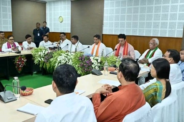 Tripura civic poll bjp meeting to finalize strategy