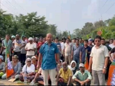 BJP Workers Resume NH-8 Blockade in South Tripura Over Alleged TMP Attacks