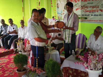 National Teachers Awardee Ranjan Debnath Felicitated at Baikhora