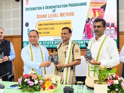Noise Pollution: 35 Sound Level Meters Distributed to Tripura Police