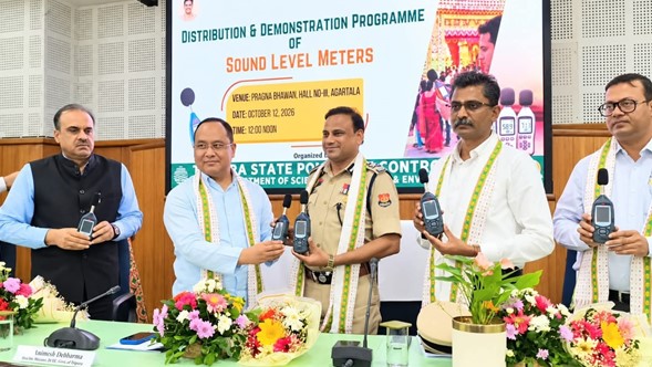 TSPCB distributes sound-level testing devices to Tripura Police to curb Noise Pollution