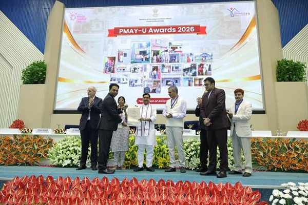Kailashahar and Khowai ULBs from Tripura won PMAY-U Awards 2026
