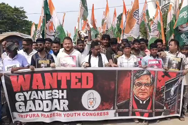 Tripura Congress Gyanesh Kumar resignation demand